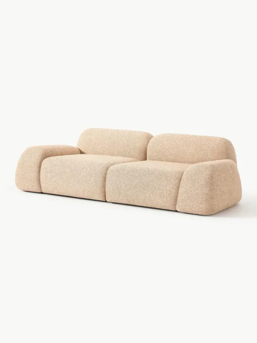 Modulaire bank Wolke (3-zits) van bouclé
