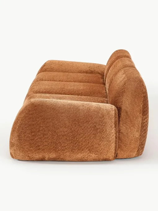 Modulaire bank Wolke (4-zits) van teddy-bouclé