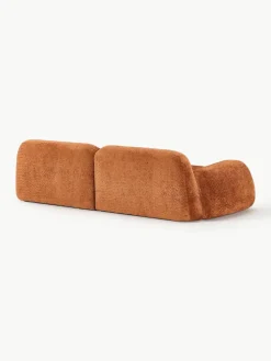 Modulaire bank Wolke (3-zits) van teddy-bouclé