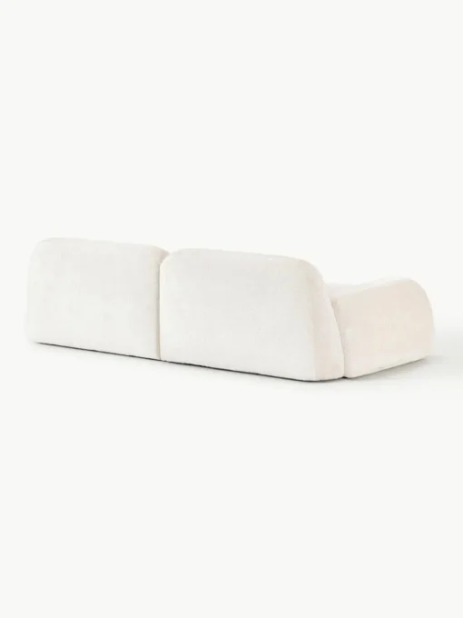 Modulaire bank Wolke (3-zits) van teddy-bouclé
