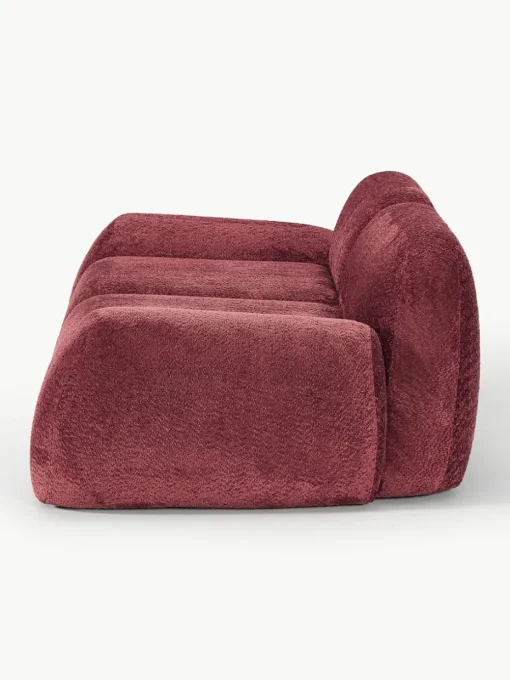 Modulaire bank Wolke (3-zits) van teddy-bouclé