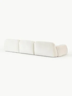 Modulaire bank Wolke (4-zits) van teddy-bouclé
