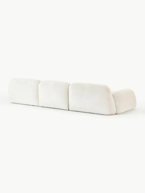Modulaire bank Wolke (4-zits) van teddy-bouclé