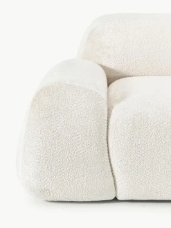 Modulaire bank Wolke (3-zits) van teddy-bouclé