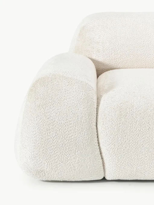 Modulaire bank Wolke (3-zits) van teddy-bouclé