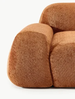 Modulaire bank Wolke (4-zits) van teddy-bouclé