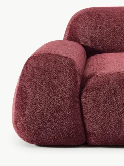 Modulaire bank Wolke (3-zits) van teddy-bouclé