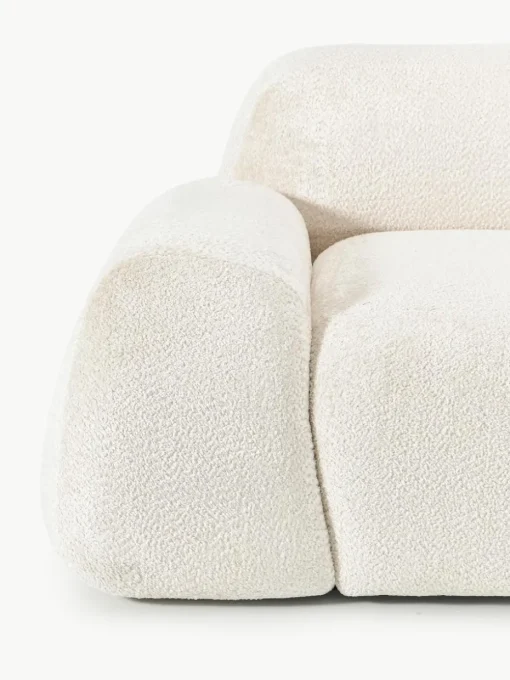 Modulaire bank Wolke (4-zits) van teddy-bouclé