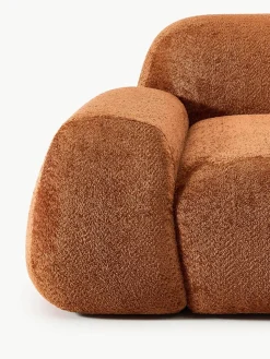 Modulaire bank Wolke (3-zits) van teddy-bouclé