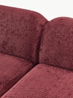Modulaire bank Wolke (3-zits) van teddy-bouclé