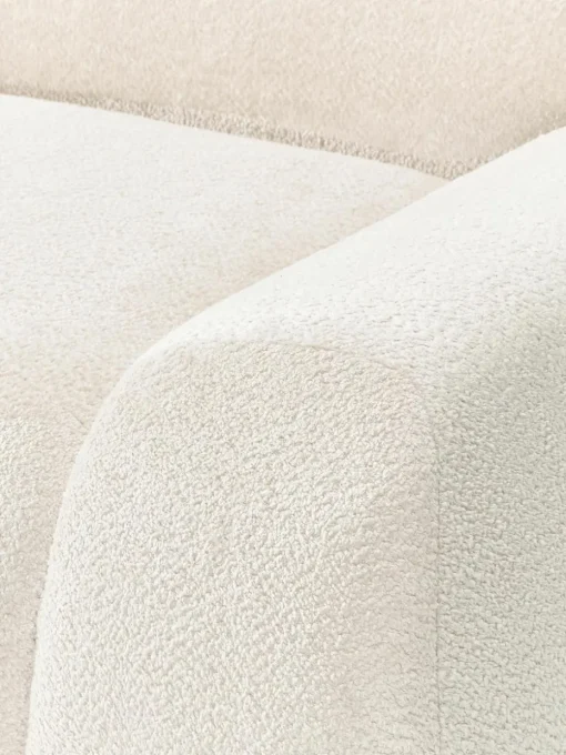 Modulaire bank Wolke (4-zits) van teddy-bouclé