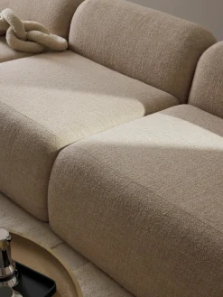 Modulaire bank Wolke (4-zits) van bouclé