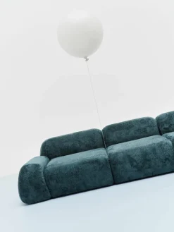 Modulaire bank Wolke (4-zits) van teddy bouclé