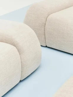 Modulaire bank Wolke (4-zits) van bouclé