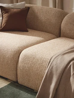 Modulaire bank Wolke (4-zits) van bouclé