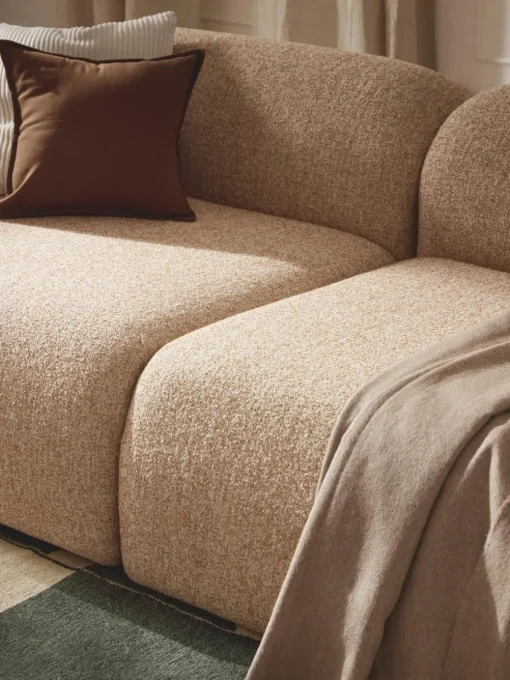 Modulaire bank Wolke (4-zits) van bouclé