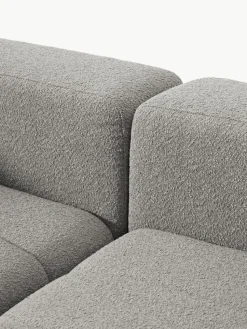 Modulaire bouclé bank Lena (3-zits) met kruk