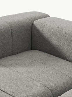 Modulaire bouclé bank Lena (4-zits) met kruk