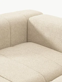 Modulaire bouclé bank Lena (4-zits) met kruk