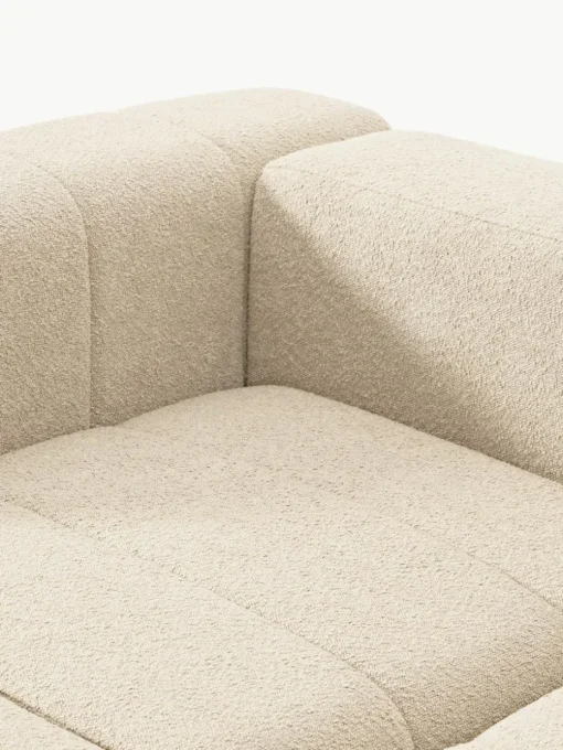 Modulaire bouclé bank Lena (4-zits) met kruk