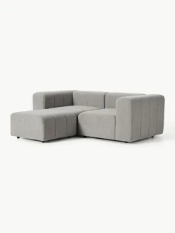 Modulaire bouclé bank Lena (3-zits) met kruk