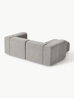 Modulaire bouclé bank Lena (3-zits) met kruk