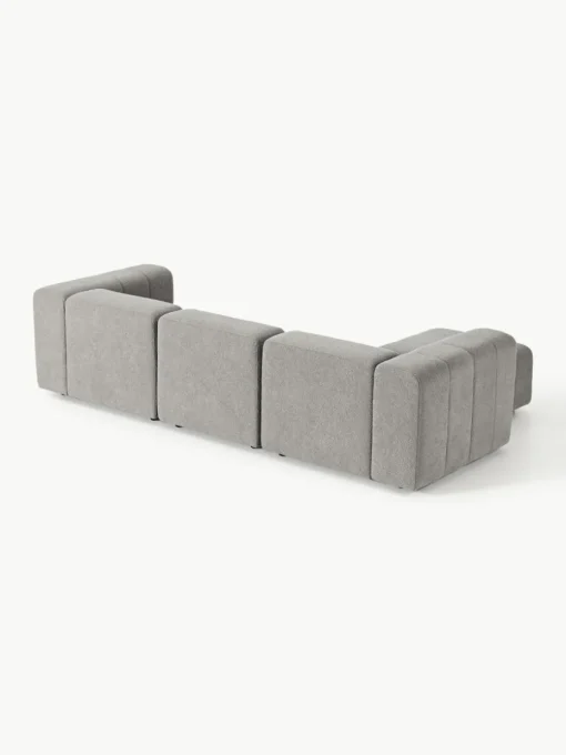 Modulaire bouclé bank Lena (4-zits) met kruk