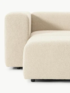 Modulaire bouclé bank Lena (4-zits) met kruk