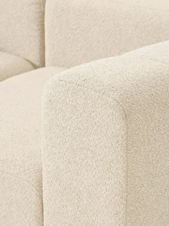 Modulaire bouclé bank Lena (4-zits) met kruk