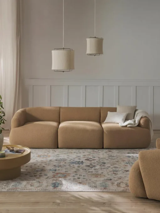 Modulaire bouclé bank Sofia (3-zits)