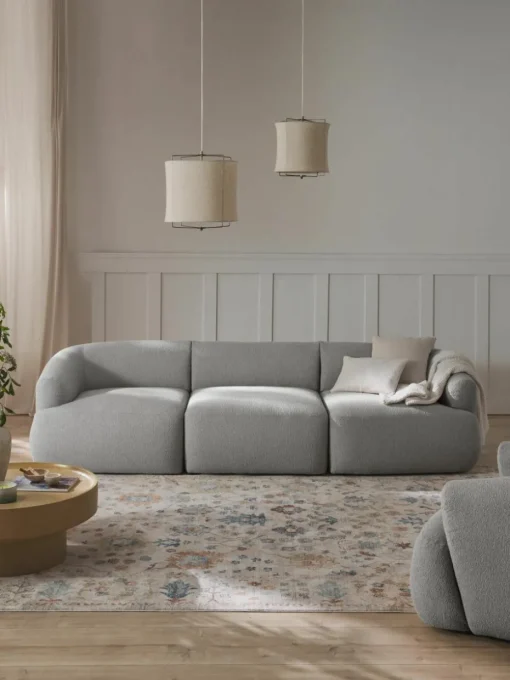 Modulaire bouclé bank Sofia (3-zits)