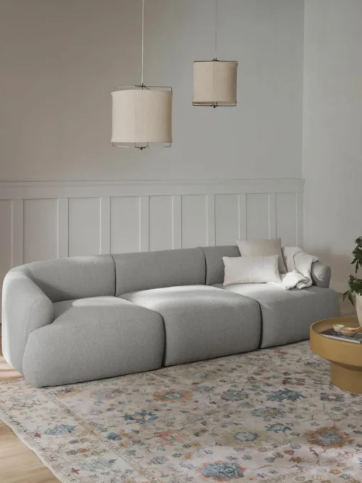 Modulaire bouclé bank Sofia (3-zits)