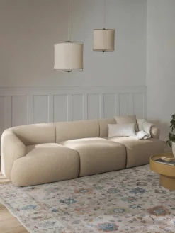 Modulaire bouclé bank Sofia (3-zits)