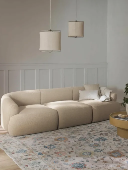 Modulaire bouclé bank Sofia (3-zits)