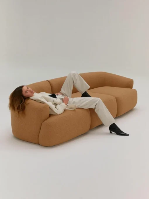 Modulaire bouclé bank Sofia (3-zits)