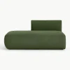 Modulaire bouclé chaise longue Sofia