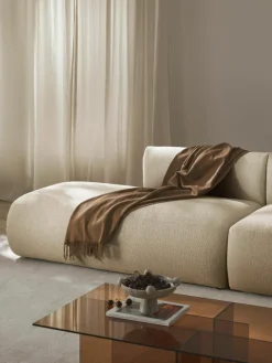 Modulaire bouclé chaise longue Sofia