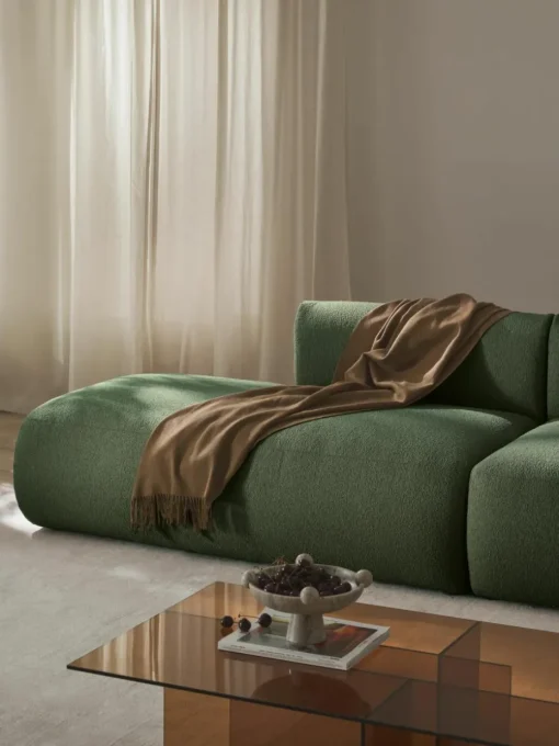 Modulaire bouclé chaise longue Sofia