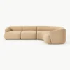 Modulaire bouclé hoekbank Sofia (4-zits)