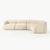 Modulaire bouclé hoekbank Sofia (4 zits)