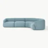 Modulaire bouclé hoekbank Sofia (4-zits)