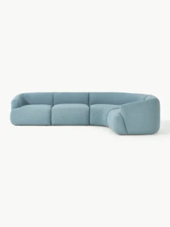Modulaire bouclé hoekbank Sofia (4-zits)