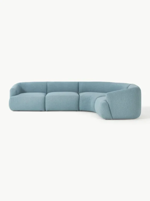 Modulaire bouclé hoekbank Sofia (4-zits)