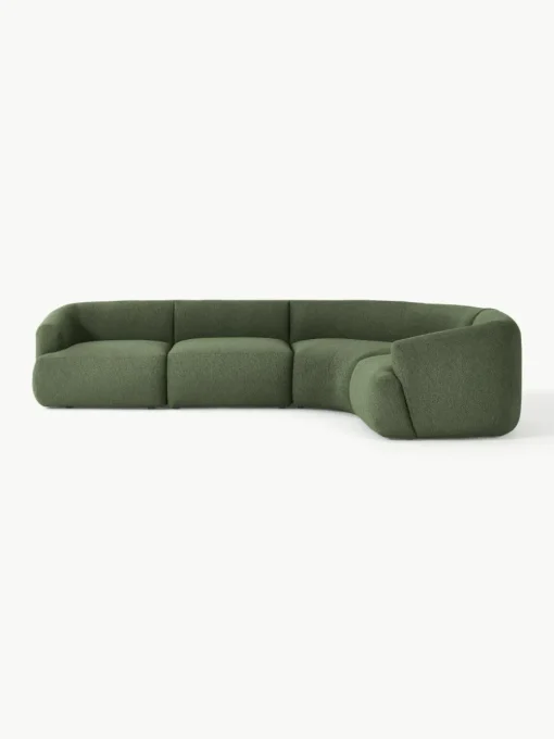 Modulaire bouclé hoekbank Sofia (4-zits)