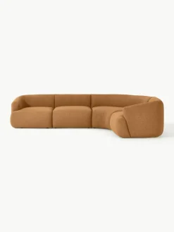 Modulaire bouclé hoekbank Sofia (4-zits)