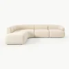 Modulaire bouclé hoekbank Sofia (4 zits)