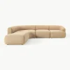 Modulaire bouclé hoekbank Sofia (4-zits)