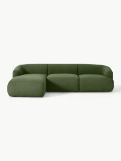 Modulaire bouclé hoekbank Sofia (3-zits)