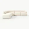Modulaire bouclé hoekbank Sofia (4 zits)