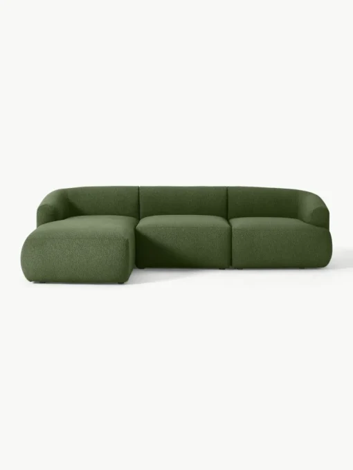 Modulaire bouclé hoekbank Sofia (3-zits)